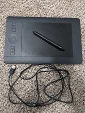 Used Wacom Intuos Pro Small Graphics Tablet with pen and cable picture