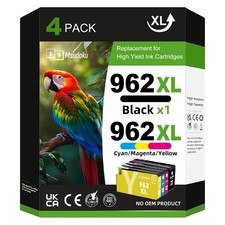 4 Pack 962XL Ink Cartridges for HP Officejet Pro 9010 9015 9016 9019 9012e 9015e picture
