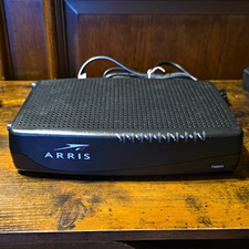 ARRIS Touchstone TM804G DOCSIS 3.0 Cable Modem VoIP 343 Mbps Black TM04DHD804 picture