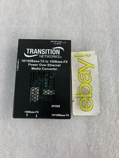 Transition Networks 10/100Base-TX to 100Base-FX Media Converter SPOEB FREE S/H picture