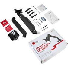Single Monitor Heavy-Duty Premium Gas Spring Desk Mount - 17