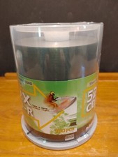100 Ridata Silver- Silver 80min/700mb 52X CD-R  New  Sealed W/Storage Tower picture