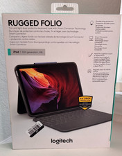 Logitech Rugged Folio Keyboard Case iPad 10th Gen A16 Oxford Gray picture