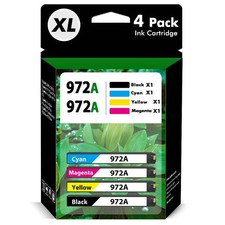 972 972A Ink Cartridges for HP PageWide Pro 452dw 477dw 552dw 577dw 452dn 4PACK picture