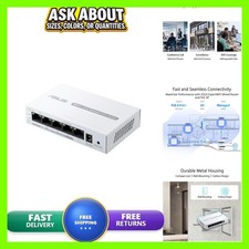 Asus ExpertWiFi EBP15 Ethernet Switch 5-Port Manageable Gigabit PoE White TAA picture