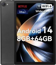 HiGrace 10 Inch Tablet Android 14 Octa Core Processor 10GB+128GB Black WiFi NEW picture