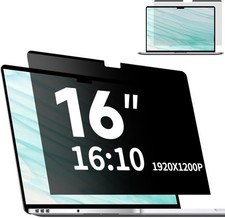Magnetic Laptop Privacy Screen 16 Inch 16:10, Removable Matte Anti Glare Filter picture