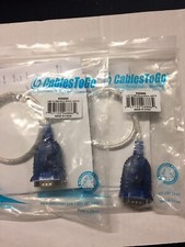 2 Pc-C2G Model 26886 1.5 ft. USB to DB9 Serial RS232 Adapter Cable picture