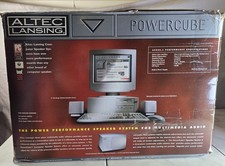 Vintage Altec lansing PowerCube ACS45.1 Computer Speaker System Subwoofer CIB picture