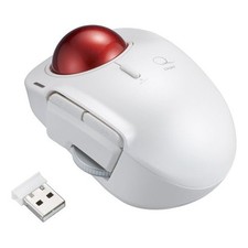 Nakabayashi Digio2 Wireless Trackball Mouse 5 Button Laser White MUS-TRLF184W picture