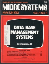 Microsystems CP/M and S-100 Users Journal Magazine Vol 3 No 3 May June 1982 picture