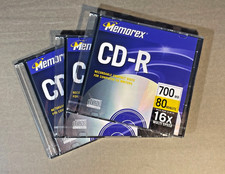 3 New Memorex Black CD-R 80 700 MB 16X Multi Speed Compact Disc Recordable (2134 picture