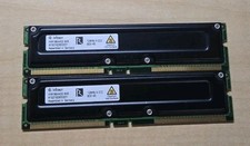 Lot of 2 Infineon 128MB PC800 ECC RDRAM RIMM RAM HYR186440G-845 256MB RAMBUS picture