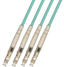75M INDOOR ARMORED LC-LC 4 STRANDS OM3 50/125 MULTIMODE FIBER  CABLE picture