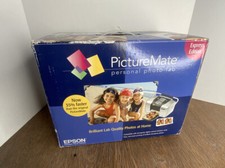 Epson PictureMate Express Edition Digital Photo Inkjet Printer Disc Cords Manual picture