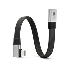 Duttek 80Gbps Right Angle USB C Extension Cable 7.87inch, 7.78 inches, Grey picture