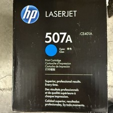 HP 507A Cyan Original LaserJet Toner Cartridge CE401A OEM SEALED picture
