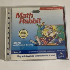 Math Rabbit PC Software Pre-School First Grade Math and Thinking Skills Fun NEW picture