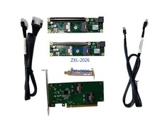 PCIE PCI Express 4.0 to SFF-8654 Adapter PCI-E X8X8 Adapter Graphics Card Split picture