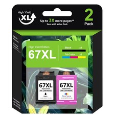 67XL Ink Cartridge for HP 67 Ink Envy 6000 6055e Deskjet 2700e 2755e 2800e 2855e picture