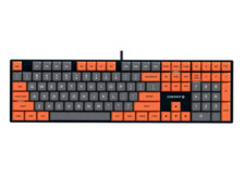 Cherry KC200 MX Keyboard | Lubed Ergo Clear | Gray/Orange picture