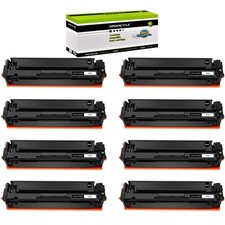 8PK Black CF500A 202A Toner Compatible with HP Color LaserJet Pro M254dn M254nw picture