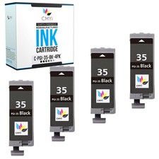 4Pack Replacement PGI-35 Black Ink Cartridge for Canon PIXMA iP100 iP110 mini360 picture