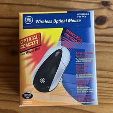 GE Vintage Wireless Optical Mouse + Receiver Model HO98804 picture