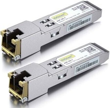 2 Packs Cisco GLC-T CompatibleTransceiver, Gigabit SFP to RJ45 1000BASE-T Module picture