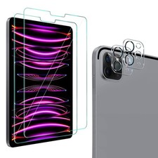 [2+2 Pack] Tempered Glass Screen Protector for iPad Pro 12.9 2022/2021/2020 (... picture
