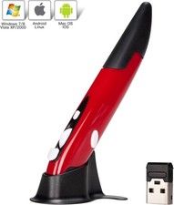 LyChee Wireless USB Optical Vertical Mouse Pen, 2.4GHZ USB Adjustable DPI PR-03 picture