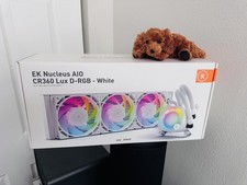 EK Nucleus AIO CR360 Lux D-RGB 360mm Liquid CPU Cooler White - Open Box picture