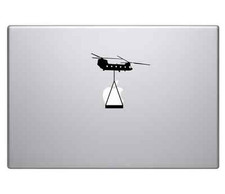 Chinook US Army Helicopter Lifting Apple Macbook Pro Air Vinyl Decal Sticker  picture
