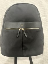 KNOMO London Beaufort Black Solid Laptop Backpack 16, Universal Compatible  picture