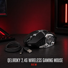 New 2.4G Wireless Rechargeable Gaming Mouse Silent Click with 6 Buttons, 3 Ad... picture