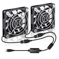 2 Packs Wathai 60mm x 10mm USB Computer Fan 5V with Speed Control DC 60x10mm picture