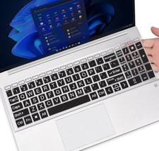 Large Print Keyboard Cover Skin for 2026 2025 HP 15.6 inch Laptop15-fc 15-fd Ser picture