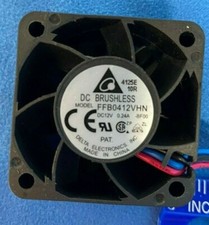 Hi Speed Fan Delta 12V .16A 1.92W Ball Bearing 3 Wire Plug FFB0412VHN 9500RPM picture