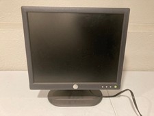 Dell REV A01 Flat Screen Computer Monitor Works With Power Cord 17 Inch Stand picture