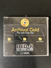 Delkin Devices: Archival Gold The 300 Year Disc - CD-R 24 Karat Gold New Sealed picture