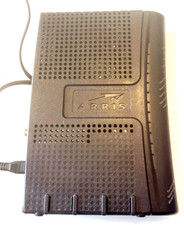 WORKING PULL ARRIS CABLE MODEM ROUTER & POWER CABLE TM604G/CT COMCAST US-HM-OFF3 picture