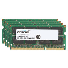 Crucial 64GB (4x 16GB) DDR3L 1600MHz SODIMM 1.35V Notebook Memory CT204864BF160B picture