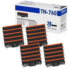 20PK Compatible for Brother TN760 Toner MFC-L2710dw HL-L2370DW MFC-L2750DW TN730 picture