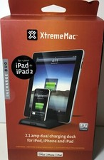 Xtrememac IPU-ID2-11 2.1 Amp Incharge Duo Dual Charging Cradle New picture