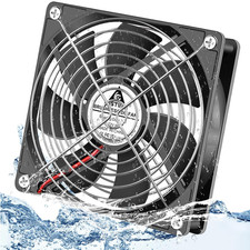 120Mm X 25Mm 12V DC IP67 Waterproof Fan High Speed Dual Ball Bearing Br picture