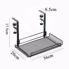 Under Desk Cable Management Tray No Drill, Metal Mesh Cable Management picture