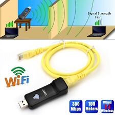 Wireless Receiver USB TV WiFi Adapter Network Card RJ45 WPS Repeater AP 300Mbps picture