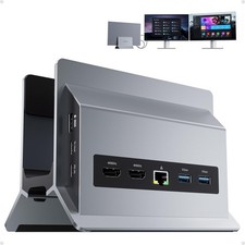 Pulwtop Laptop Docking Station Dual Monitor 11 In 1 Vertical Usb C Dock Stand 2 picture