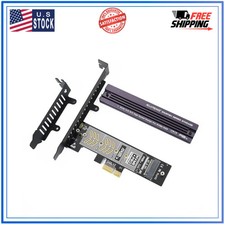 ELUTENG M.2 NVMe PCIe Adapter with Aluminum Heatsink Low Profile Bracket picture