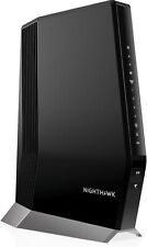 Netgear Nighthawk Cable Modem With Built-in WiFi 6 Router CAX80-100NAR - Black picture